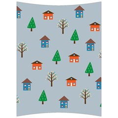 House Trees Pattern Background Back Support Cushion