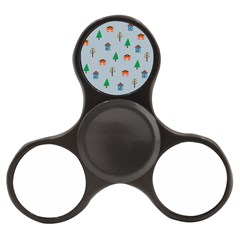 House Trees Pattern Background Finger Spinner