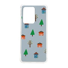 House Trees Pattern Background Samsung Galaxy S20 Ultra 6 9 Inch Tpu Uv Case