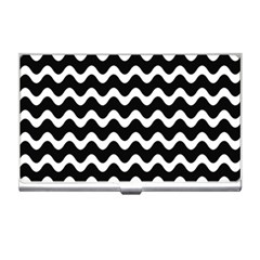 Wave Pattern Wavy Halftone Business Card Holder