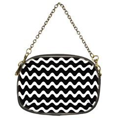 Wave Pattern Wavy Halftone Chain Purse (Two Sides)