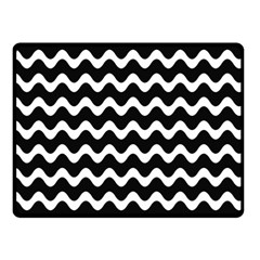 Wave Pattern Wavy Halftone Two Sides Fleece Blanket (small)