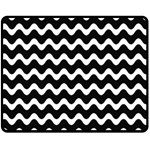 Wave Pattern Wavy Halftone Two Sides Fleece Blanket (Medium) 58.8 x47.4  Blanket Front