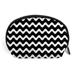 Wave Pattern Wavy Halftone Accessory Pouch (Large)