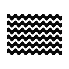 Wave Pattern Wavy Halftone Premium Plush Fleece Blanket (mini) by Maspions