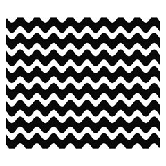 Wave Pattern Wavy Halftone Premium Plush Fleece Blanket (small) by Maspions