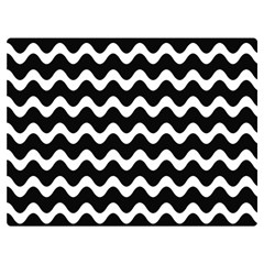 Wave Pattern Wavy Halftone Premium Plush Fleece Blanket (extra Small) by Maspions