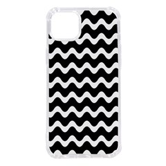 Wave Pattern Wavy Halftone Iphone 14 Plus Tpu Uv Print Case