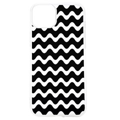 Wave Pattern Wavy Halftone Iphone 15 Tpu Uv Print Case by Maspions