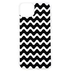 Wave Pattern Wavy Halftone Iphone 15 Pro Tpu Uv Print Case