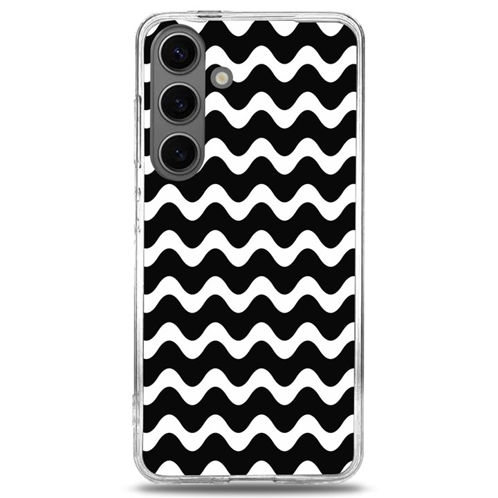 Wave Pattern Wavy Halftone Samsung Galaxy S24 6.2 Inch TPU UV Case