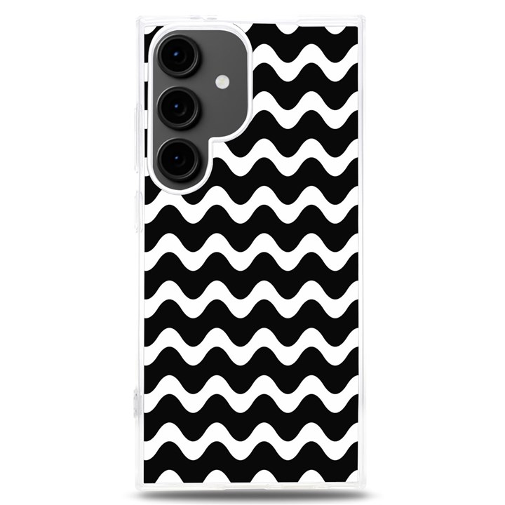 Wave Pattern Wavy Halftone Samsung Galaxy S24 Plus 6.7 Inch TPU UV Case