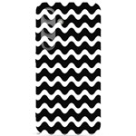 Wave Pattern Wavy Halftone Samsung Galaxy S24 6.2 Inch Black TPU UV Case Front