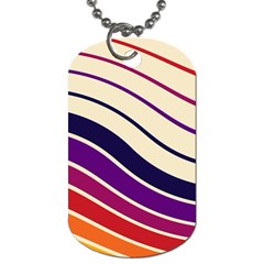 Angles Design Pattern Retro Dog Tag (one Side)