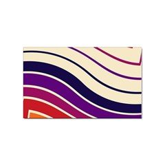 Angles Design Pattern Retro Sticker Rectangular (100 Pack)