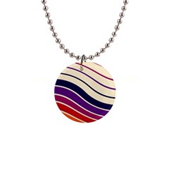 Angles Design Pattern Retro 1  Button Necklace by Maspions