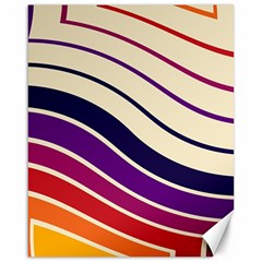 Angles Design Pattern Retro Canvas 16  X 20 