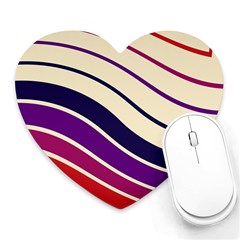 Angles Design Pattern Retro Heart Mousepad by Maspions