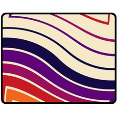 Angles Design Pattern Retro Fleece Blanket (medium)