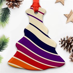 Angles Design Pattern Retro Ornament (christmas Tree) 