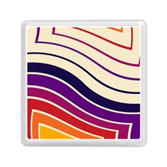 Angles Design Pattern Retro Memory Card Reader (square)