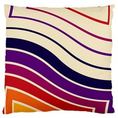 Angles Design Pattern Retro Large Cushion Case (two Sides)