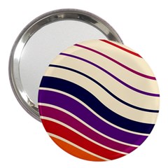 Angles Design Pattern Retro 3  Handbag Mirrors