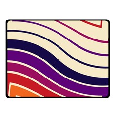 Angles Design Pattern Retro Two Sides Fleece Blanket (small)