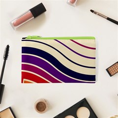 Angles Design Pattern Retro Cosmetic Bag (xs)