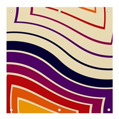 Angles Design Pattern Retro Banner And Sign 4  X 4 