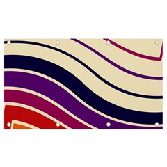 Angles Design Pattern Retro Banner And Sign 7  X 4 