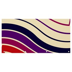 Angles Design Pattern Retro Banner And Sign 8  X 4 