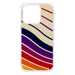 Angles Design Pattern Retro Iphone 14 Pro Tpu Uv Print Case by Maspions