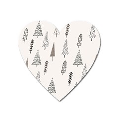 Christmas Tree Trees Nature Heart Magnet by Maspions