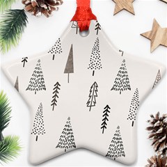 Christmas Tree Trees Nature Star Ornament (two Sides)