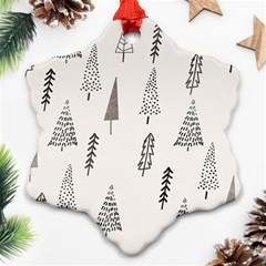 Christmas Tree Trees Nature Ornament (snowflake)