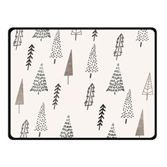 Christmas Tree Trees Nature Two Sides Fleece Blanket (small)