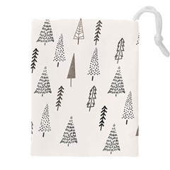 Christmas Tree Trees Nature Drawstring Pouch (4xl) by Maspions