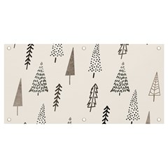 Christmas Tree Trees Nature Banner And Sign 4  X 2  by Maspions