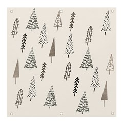 Christmas Tree Trees Nature Banner And Sign 4  X 4 