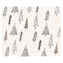 Christmas Tree Trees Nature Premium Plush Fleece Blanket (small) by Maspions