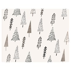 Christmas Tree Trees Nature Premium Plush Fleece Blanket (medium) by Maspions