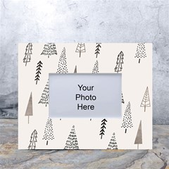 Christmas Tree Trees Nature White Tabletop Photo Frame 4 x6  by Maspions