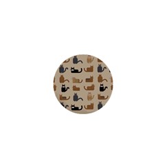 Cat Pattern Texture Animal 1  Mini Buttons