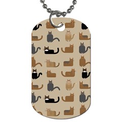 Cat Pattern Texture Animal Dog Tag (one Side)