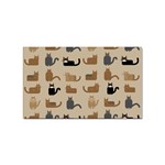 Cat Pattern Texture Animal Sticker Rectangular (100 pack) Front