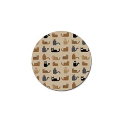 Cat Pattern Texture Animal Golf Ball Marker (4 Pack)