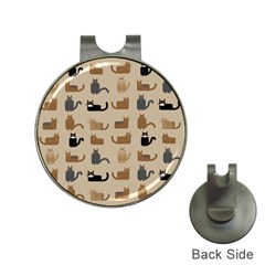 Cat Pattern Texture Animal Hat Clips With Golf Markers