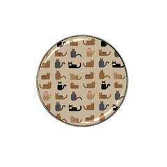 Cat Pattern Texture Animal Hat Clip Ball Marker (10 Pack)