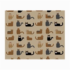 Cat Pattern Texture Animal Small Glasses Cloth